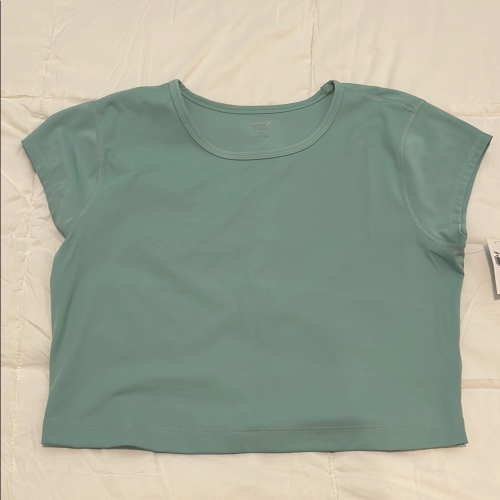 Women's Teal or Light green mint color Crop Top